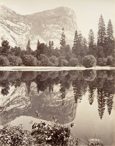 Mirror Lake, Yosemite, ca. 1872, vytištěno ca. 1876. od Carleton E. Watkins.