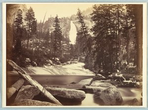 Nevada Fall, Yosemite od Carleton E. Watkins