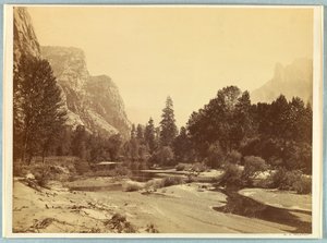 Vzhůru do údolí, Yosemite od Carleton E. Watkins