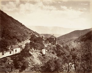 Hot Sulphur Springs, Santa Barbara, 1876, vytištěno ca. 1876. od Carleton Emmons Watkins