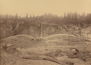 Malakoff Diggins, North Bloomfield, Nevada County, 1871. od Carleton Emmons Watkins