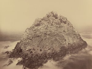 Ostrov Sugar Loaf, Farallony,1868/1869 (foto) od Carleton Emmons Watkins