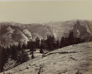 Kopule z Sentinel Dome, 1866. od Carleton Emmons Watkins