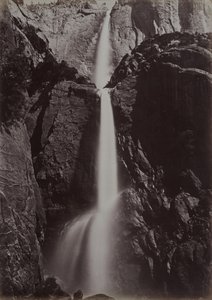 Yosemitské vodopády, pohled zdola, asi 1878 (albumenový tisk) od Carleton Emmons Watkins