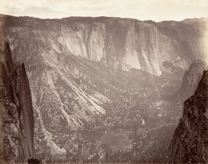 Yosemitské údolí, ca. 1872, vytištěno ca. 1876. od Carleton Emmons Watkins
