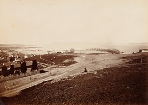 Golden Gate z Russian Hill od Carleton Watkins