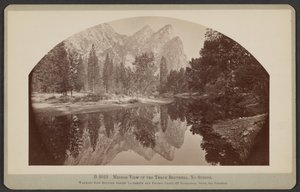 Zrcadlový pohled tří bratrů, Yo Semite od Carleton Watkins