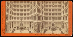 Palace Hotel, S.F., Pohled do interiéru