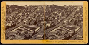 Panorama San Franciska z Telegraph Hill, Washington Square od Carleton Watkins