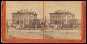 Rezidence guvernéra Stanforda, Cal. St. Hill, S.F. od Carleton Watkins