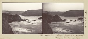 Řeka Albion od pobřeží, Mendocino od Carleton Watkins
