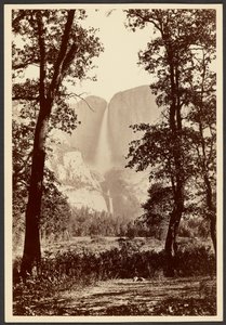 Yosemitské vodopády od Carleton Watkins