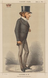 Vanity Fair: Statesman č. 26 Když zrození nemůže vést, musí mozek., 1869. od Carlo