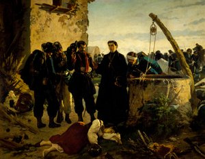 Anna Cuminello nalezena mrtvou několik dní po bitvě u San Martina v roce 1859 Carlo Ademollo (1825-1911)
