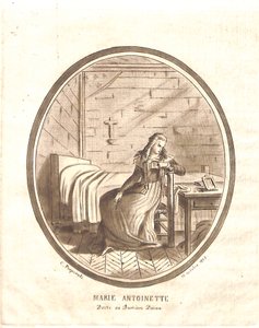 Marie Antoinetta poslední vězení od Carlo Antonio Porporati