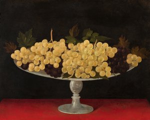 Kovová deska s hrozny, verso (olej na kovové desce) od Carlo Antonio Procaccini
