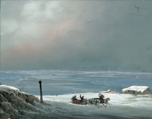 Okolí Oděsy v zimě, 1841. od Carlo Bossoli