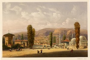 Palác Bakhchisaray Khans, 1856 od Carlo Bossoli