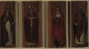 sv. Řehoř, sv. Ambrož, sv. Augustin, sv. Jeroným (polyptych)