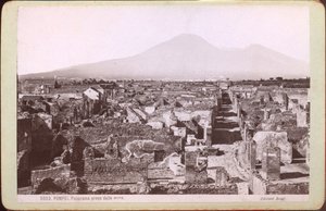 Panorama Pompejí, asi 1880 (fotografie)