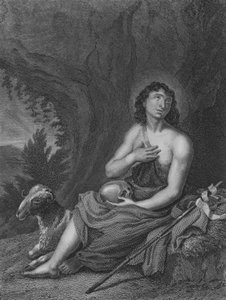 St John in the Wilderness (rytina) od Carlo Cignani