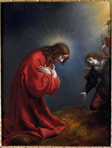 Obraz Kristus v Olivové zahradě od Carla Dolciho (1616-1686) Genes ze 17. století, Musei di Strada Nuova (ex Palazzo Rosso)