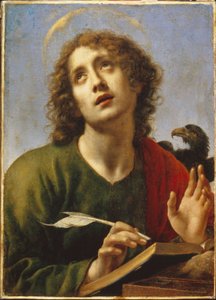 Svatý Jan apoštol (John The Apostle). Obraz Carlo Dolci (1616-1686), olej na plátně