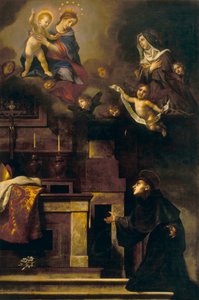 Svatý Ludvík z Toulouse a Panna Maria od Carlo Dolci