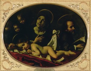 Sen nemluvně sv. Jana Křtitele od Carlo Dolci