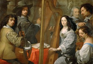 Autoportrét s rodinou, c. 1650.