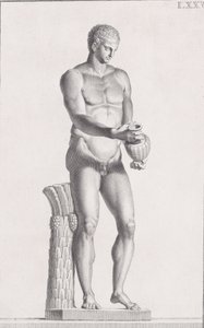 Socha mužského atleta, 1734