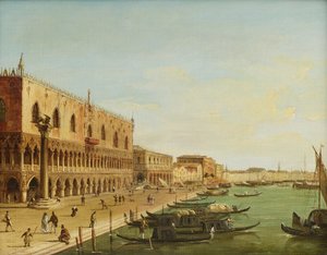 Der Dogenpalast in Venedig mit Riva degli Schiavoni od Carlo Grubacs