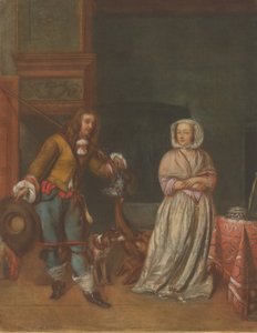Lovec na návštěvě u dámy, 17831786. od Carlo Lasinio