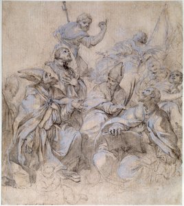 Náčrt fresky pro kostel Santa Maria del Popolo v Římě. od Carlo Maratta