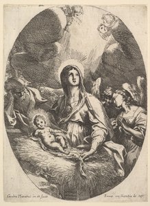 Klanění andělů. od Carlo Maratta or Maratti