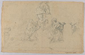 Studie tří obrazců od Carlo Maratti