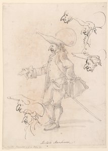 Kresba, karikatury, asi 1725-75 od Carlo Marchionni