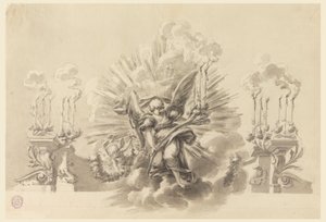 Kresba, Návrh slavnostní výzdoby, asi 1760 od Carlo Marchionni