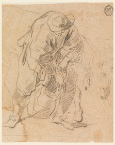 Kresba, Sedlák s taškou, 1728-78 od Carlo Marchionni