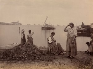 Chioggia, Pod přístavem, c. 1870.