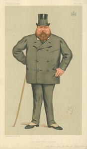 Jeho milost vévoda z Wellingtonu, vnuk železného vévody, 3. ledna 1885, karikatura Vanity Fair od Carlo Pellegrini
