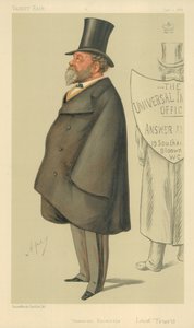 Lord Truro, Universal Knowledge, 1. ledna 1887, karikatura Vanity Fair od Carlo Pellegrini