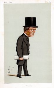 Lyon Playfair , skotský chemik, politik a správce, 1875 od Carlo Pellegrini