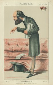 Marquis of Salisbury, He is too honest a Tory for his party and his time, 10. července 1869, Vanity Fair karikatura od Carlo Pellegrini