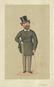 Pan Henry Du Pre Labouchere, Skromné ujištění, 7. listopadu 1874, karikatura Vanity Fair od Carlo Pellegrini