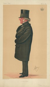 Philip-Henry Stanhope Stanhope, vznešený spisovatel, 23. května 1874, karikatura Vanity Fair od Carlo Pellegrini