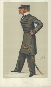 Sir Allen Young, Alleno, 15. prosince 1877, karikatura Vanity Fair od Carlo Pellegrini