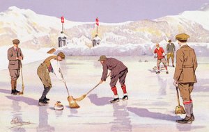 Curling Rink (barva litho) od Carlo Pellegrini