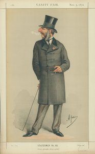 Hon J C Vivian, vždy příjemný, vždy geniální, 5. listopadu 1870, karikatura Vanity Fair od Carlo Pellegrini