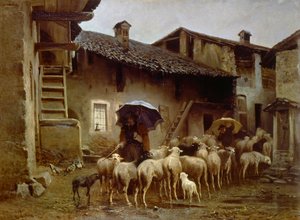 Návrat do stáje, Carlo Pittara (1836-1890)
